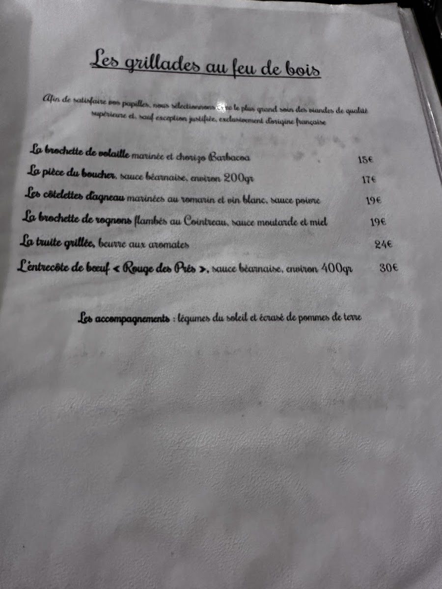 Menu - Le Grandgousier photo 4